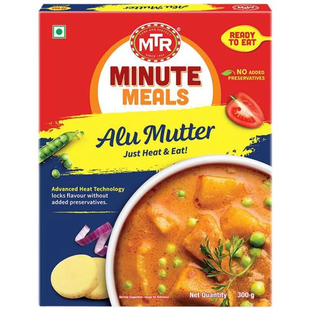 MTR Ready To Eat - Alu Muttar, 300 g Carton-1.webp